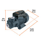 Bomba periférica 1 hp Truper