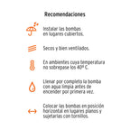 Bomba periférica 1 hp Truper