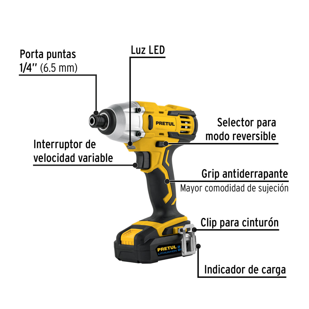 Combo rotomartillo/destornillador de impacto 20V Petrul