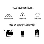 Generador portátil 12,000W motor a gasolina Truper