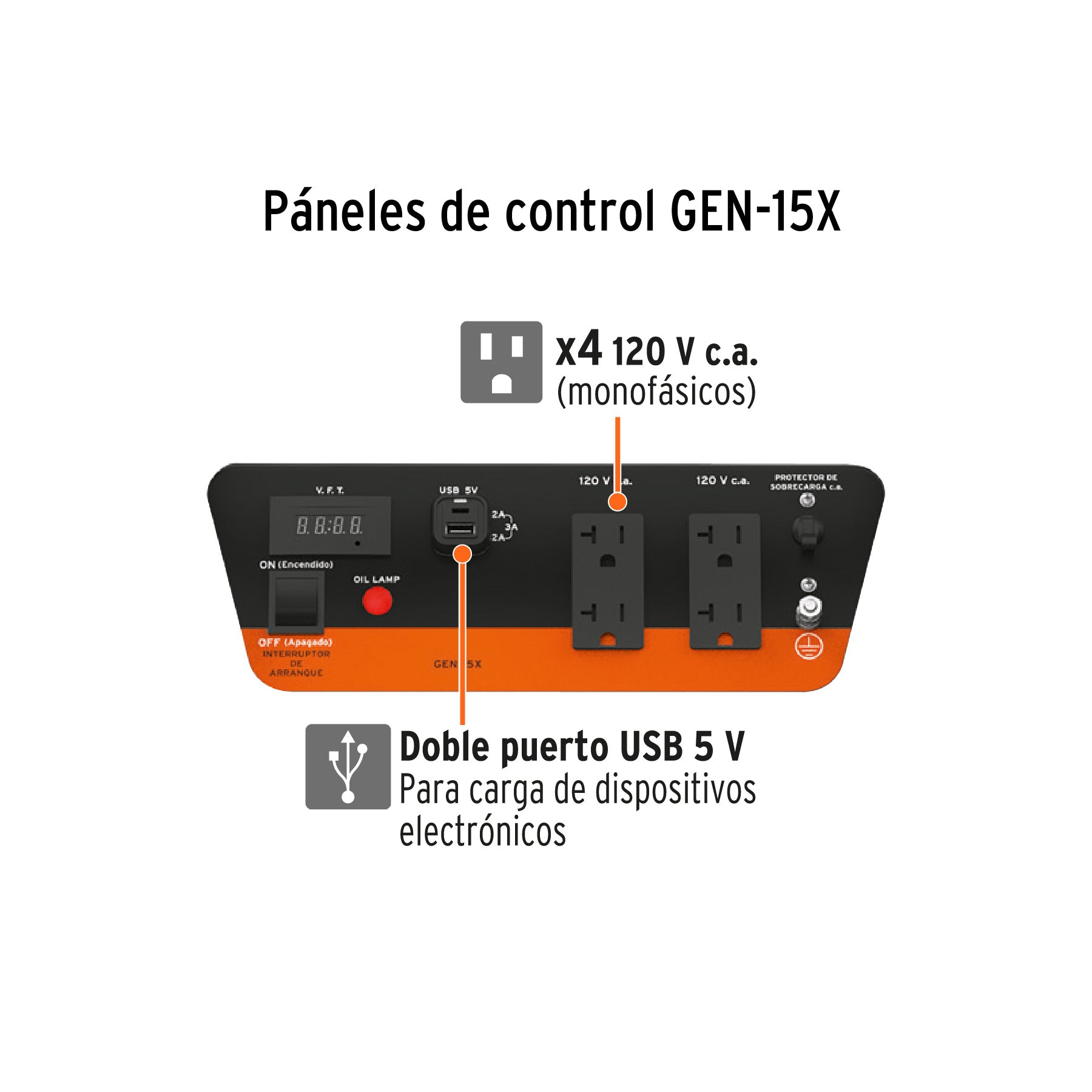Generador portátil 1,800W motor a gasolina Truper