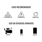 Generador portátil 6,500W motor a gasolina Truper