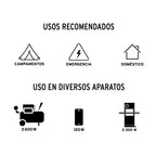 Generador portátil 7,500W motor a gasolina Truper