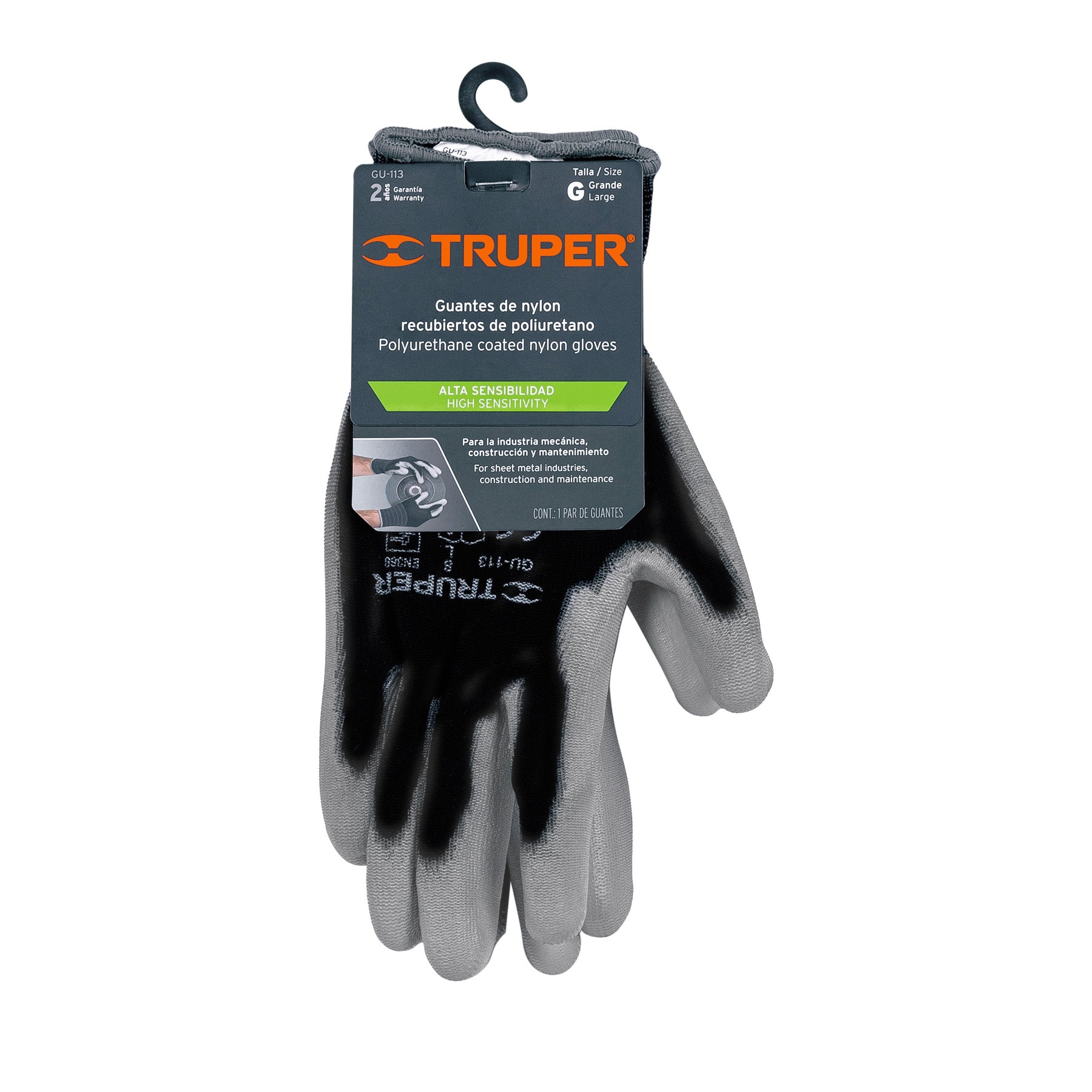 Guantes de nylon talla G recubiertos de poliuretano Truper