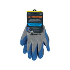 Guantes de poliester Talla G recubierto de latex Truper