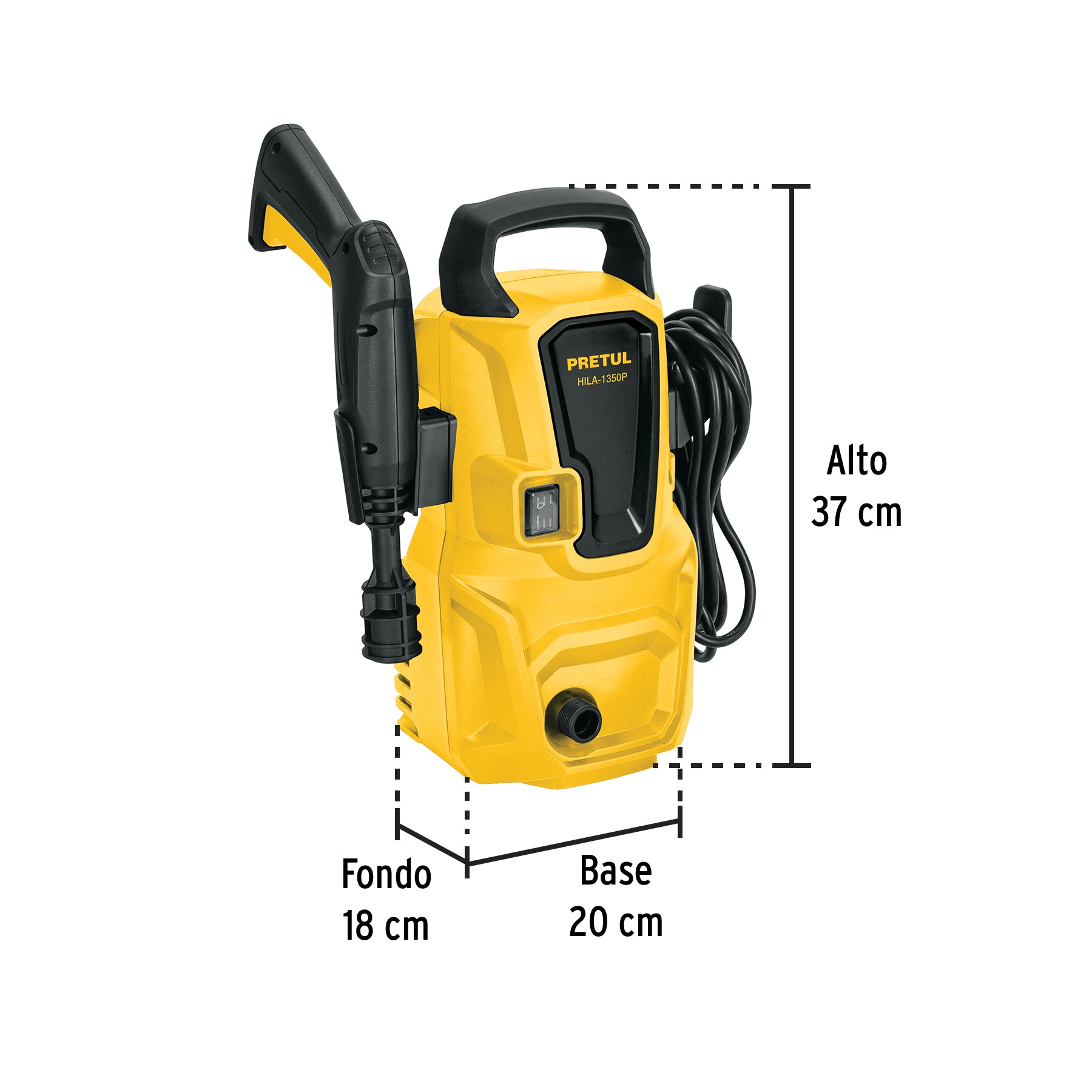 Hidrolavadora eléctrica 1350 psi Petrul