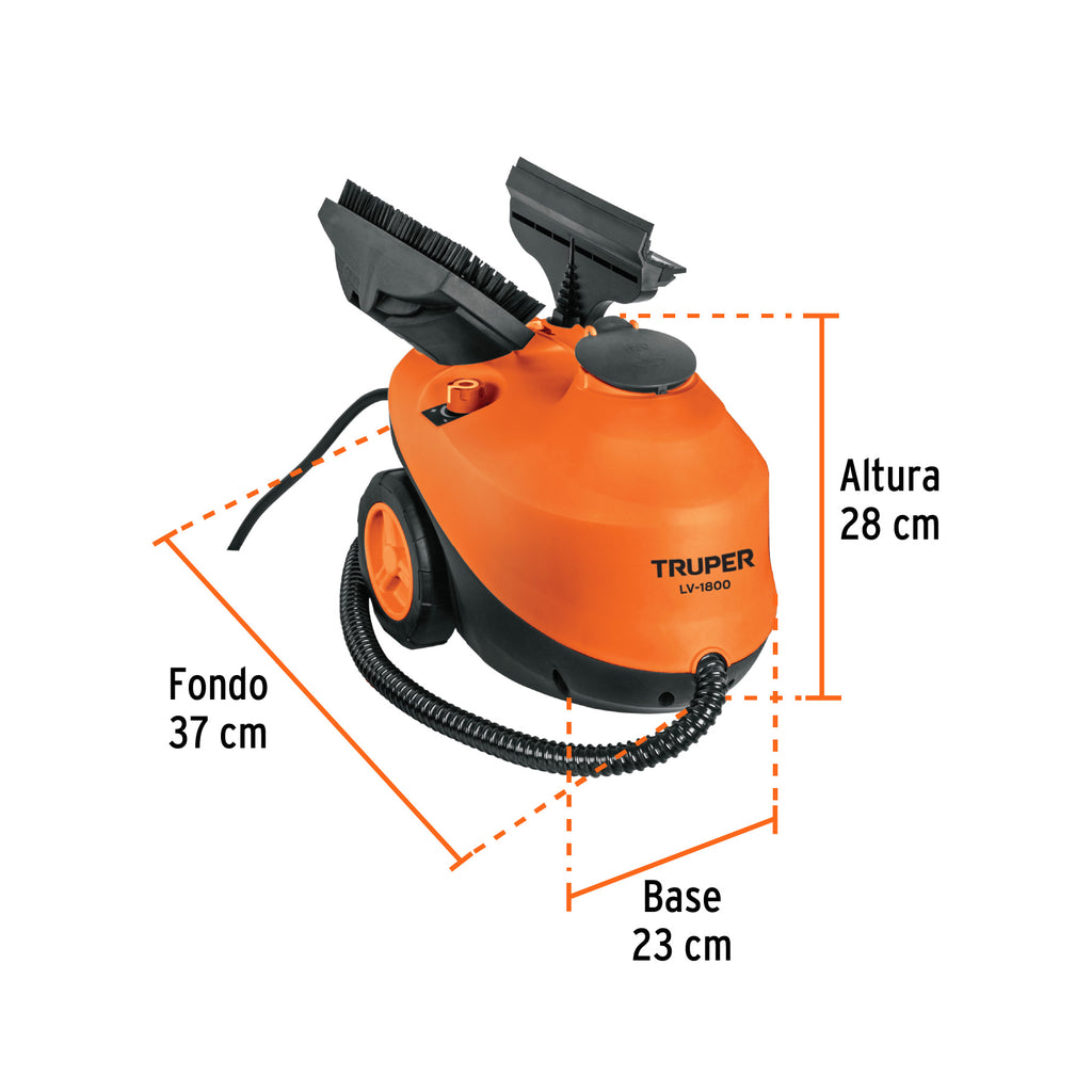 Limpiador a vapor 1800W Truper