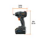 Llave de impacto inalámbrico 20v Truper Max