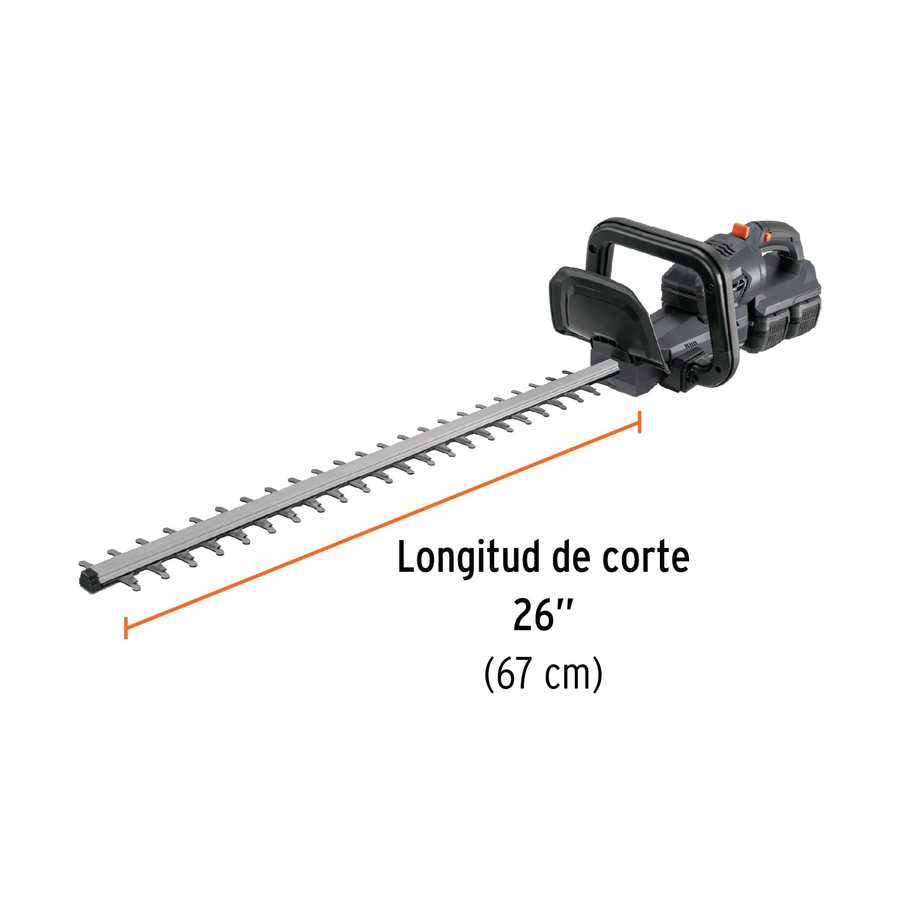 Cortasetos inalámbrico 40V 2 baterías 4Ah 1 cargador dual Truper Max