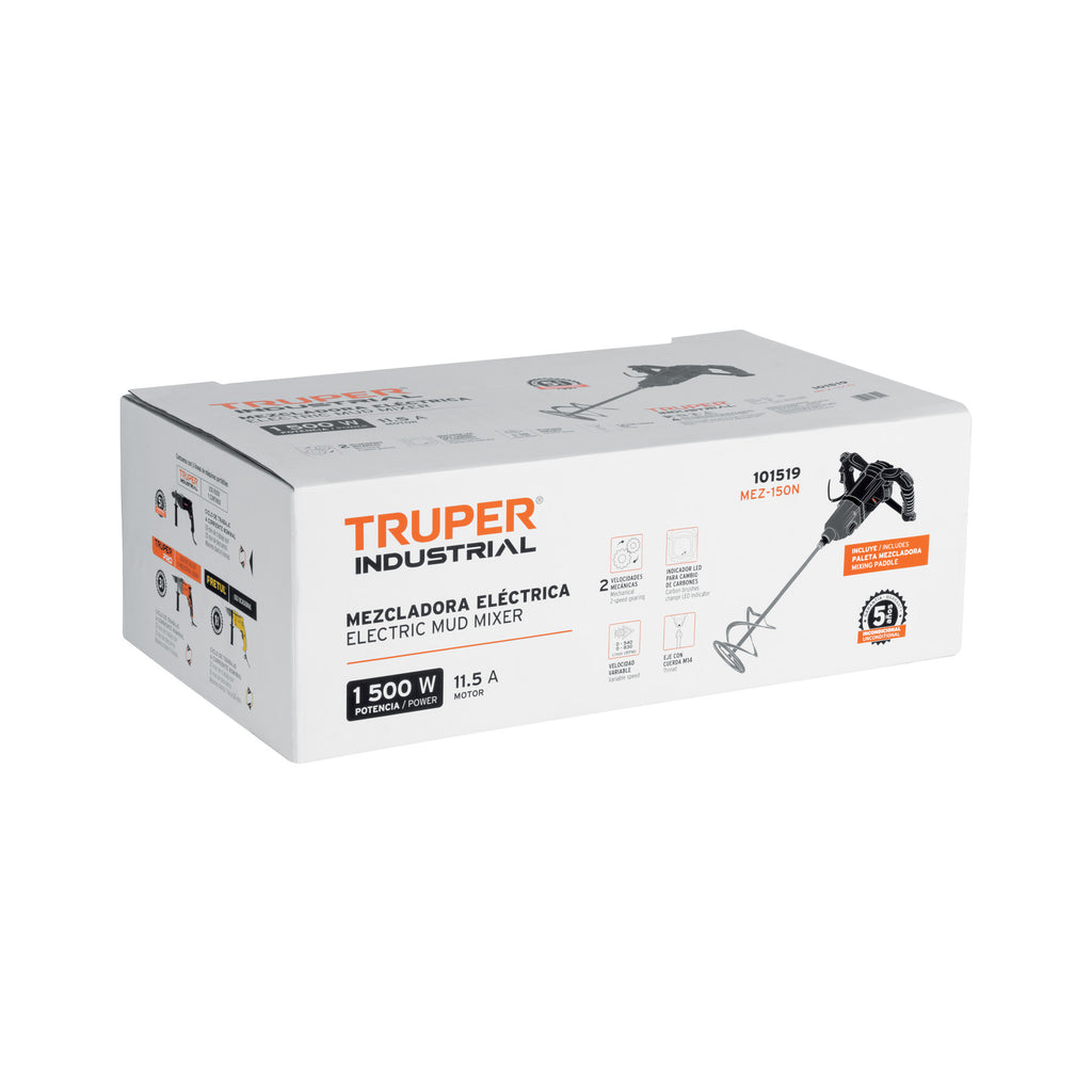 Mezcladora eléctrica 1500W Truper Industrial