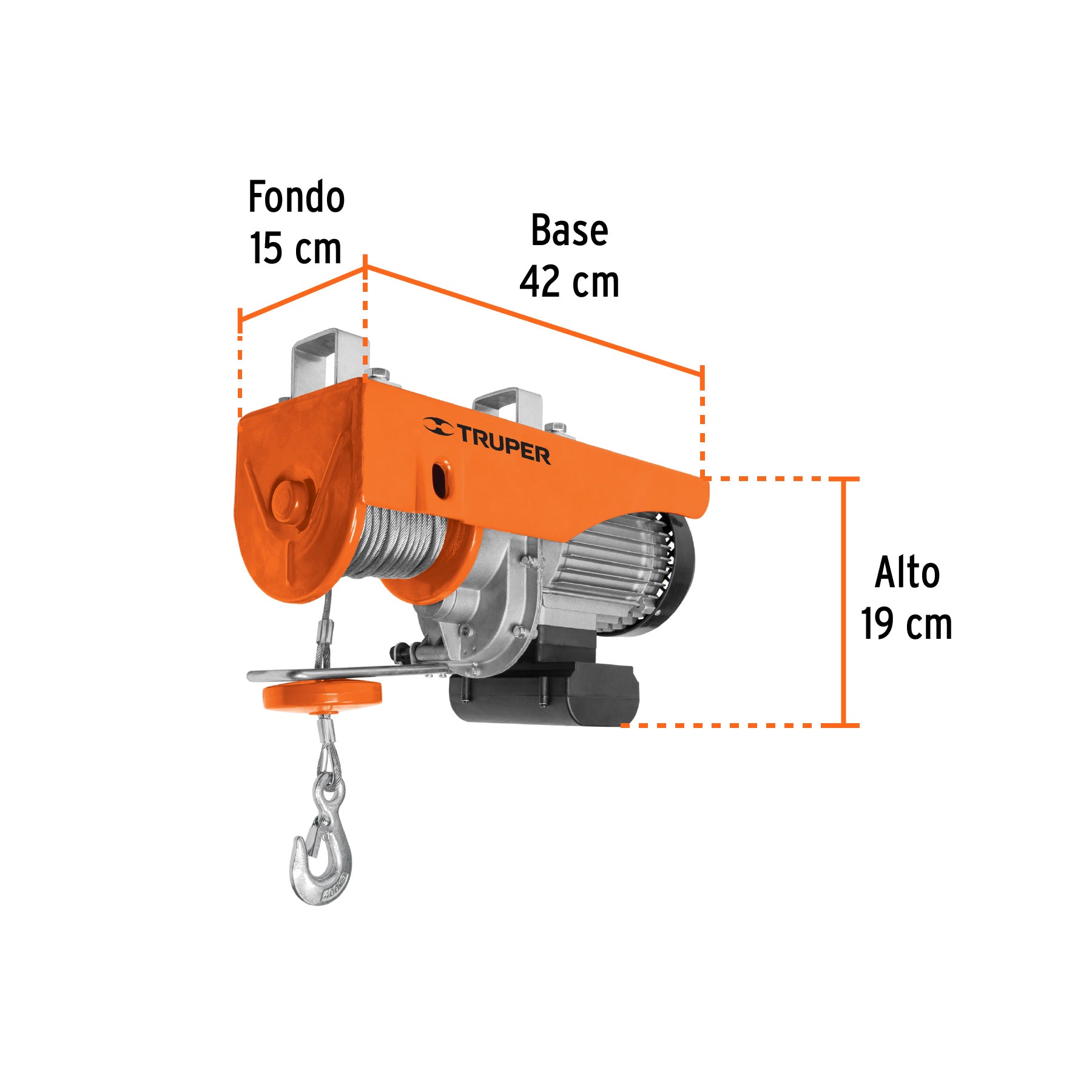 Polipasto eléctrico 800 kg Truper