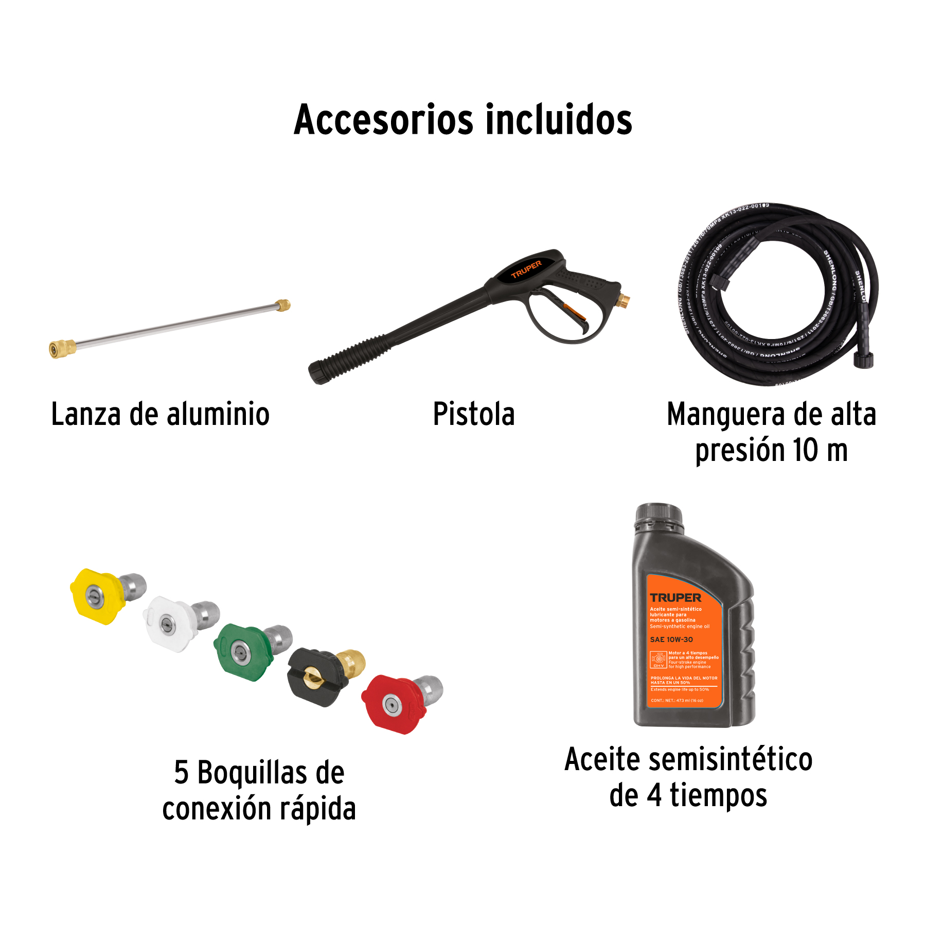 Hidrolavadora con motor a gasolina 3,300 PSI Truper