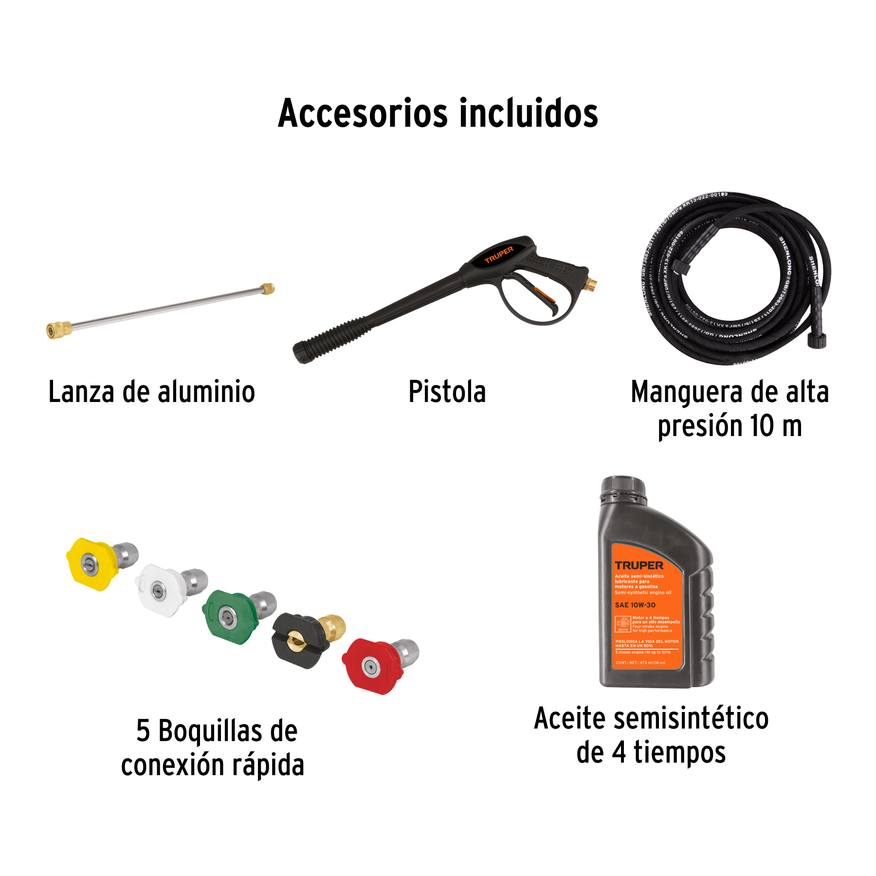 Hidrolavadora con motor a gasolina 2,800 PSI Truper