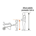 Carretilla para niños concha metálica 54 x 40 cm Truper