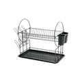 Escurridor de acero negro 2 niveles Foset