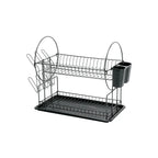 Escurridor de acero negro 2 niveles Foset